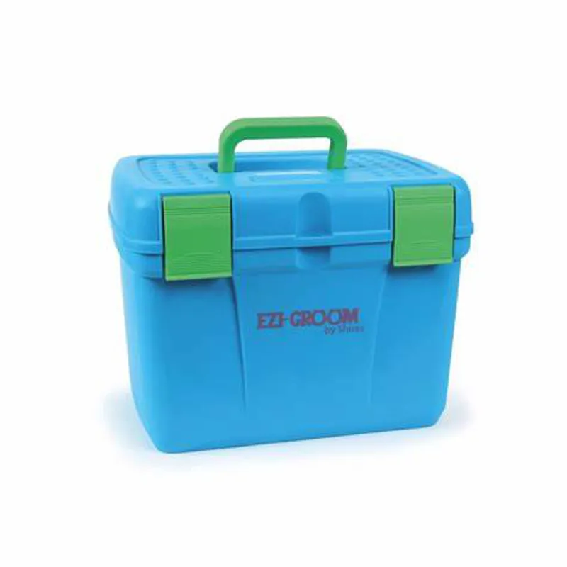 Shires EZI-GROOM Deluxe Grooming Box - Bright Blue